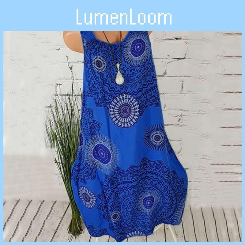 Women's Boho Sundress Midi Length Summer Evening Cocktail Party Beach Dress Size S To 5xl With Elegant Lace Hollow Design