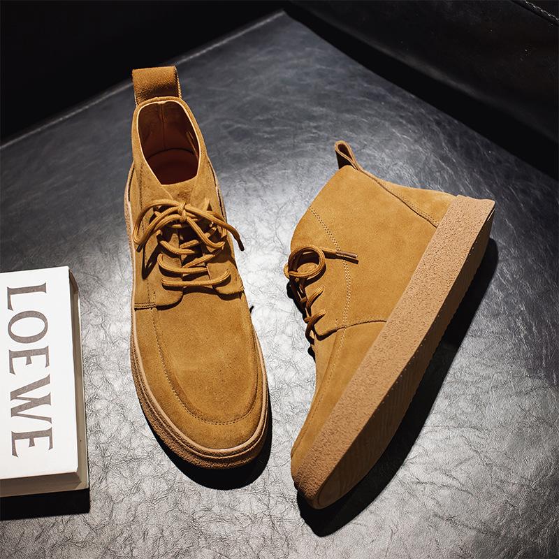 

Новые весенние и осенние мужские ботинки martin, нескользящие, износостойкие, повседневные мужские ботинки с высоким берцем