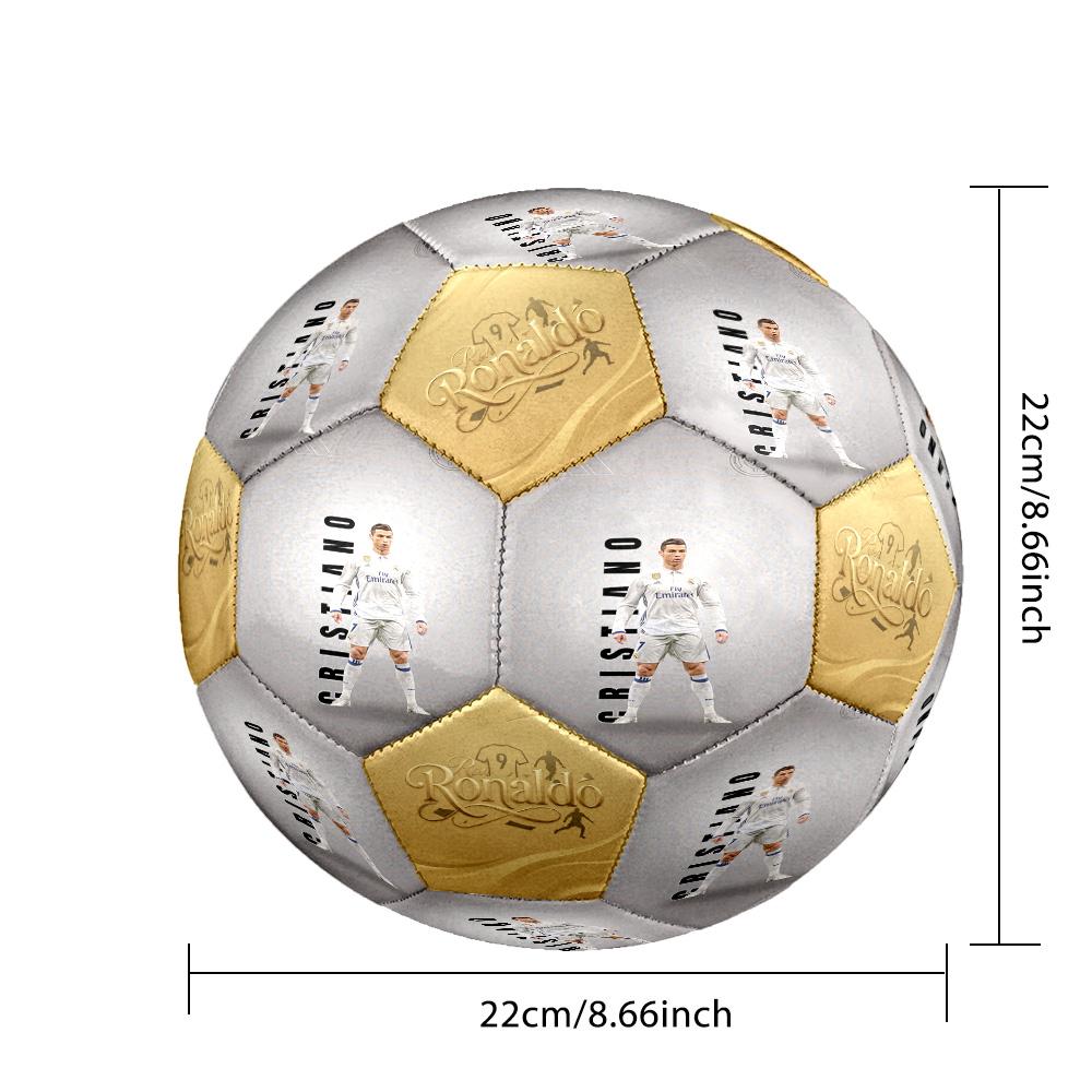 Ronaldo's Juventus Celebration Size 5 Soccer Ball Machine-Stitched Indoor/Outdoor Universal Football perfect gift for sports enthusiasts