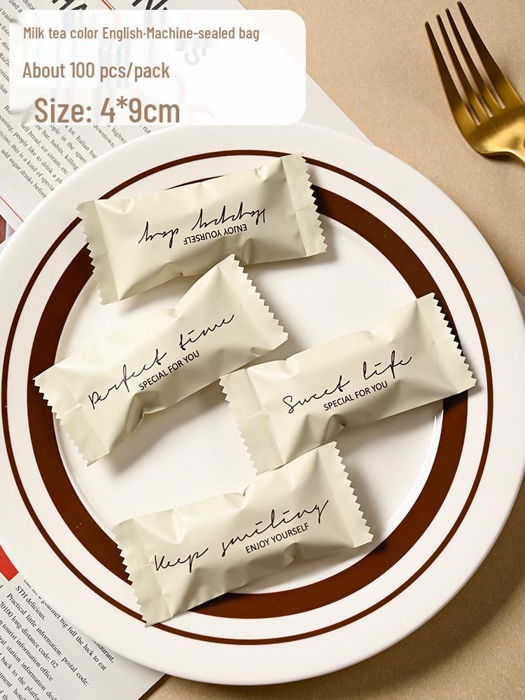 Internet Celebrity Sea Salt Almond Toffee Bag DIY Handmade Nougat Coffee Candy Sealing Bag