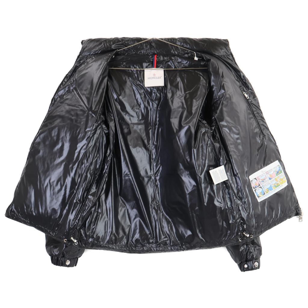 MONCLER [Good condition/domestic regular product] FRIESIAN Arm Big Patch Down Jacket 2 blackUsed