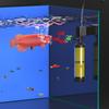 Wasserzirkulation Aquarium Strömungspumpe Leuchtende Wasserströmungspumpe Selbstrotierendes Lüfter-Kit Meerwasseraquarium