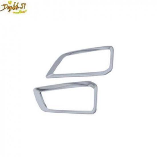 For Hyundai KONA Encino 2018- Chrome Front Fog Lamp Light Frame Cover Trim