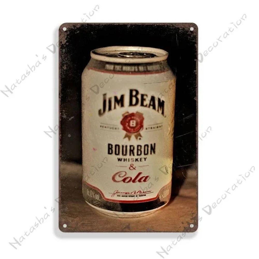 

Металлическая табличка Hennessy Jim Beam Пиво Алкоголь 30x20 см, Винтажный Декор Стены Бара