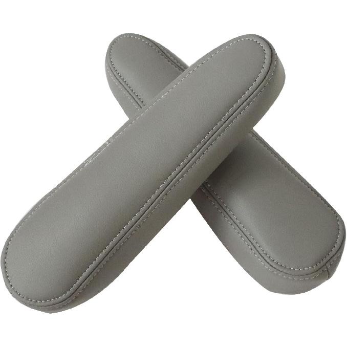 SecosAutoparts 2 Stück Ersatz Leder Mittelkonsole Sitz Armlehne Abdeckung Schwarz Kompatibel mit Infiniti QX56 2004 2005 2006 2007 2008 2009 2010