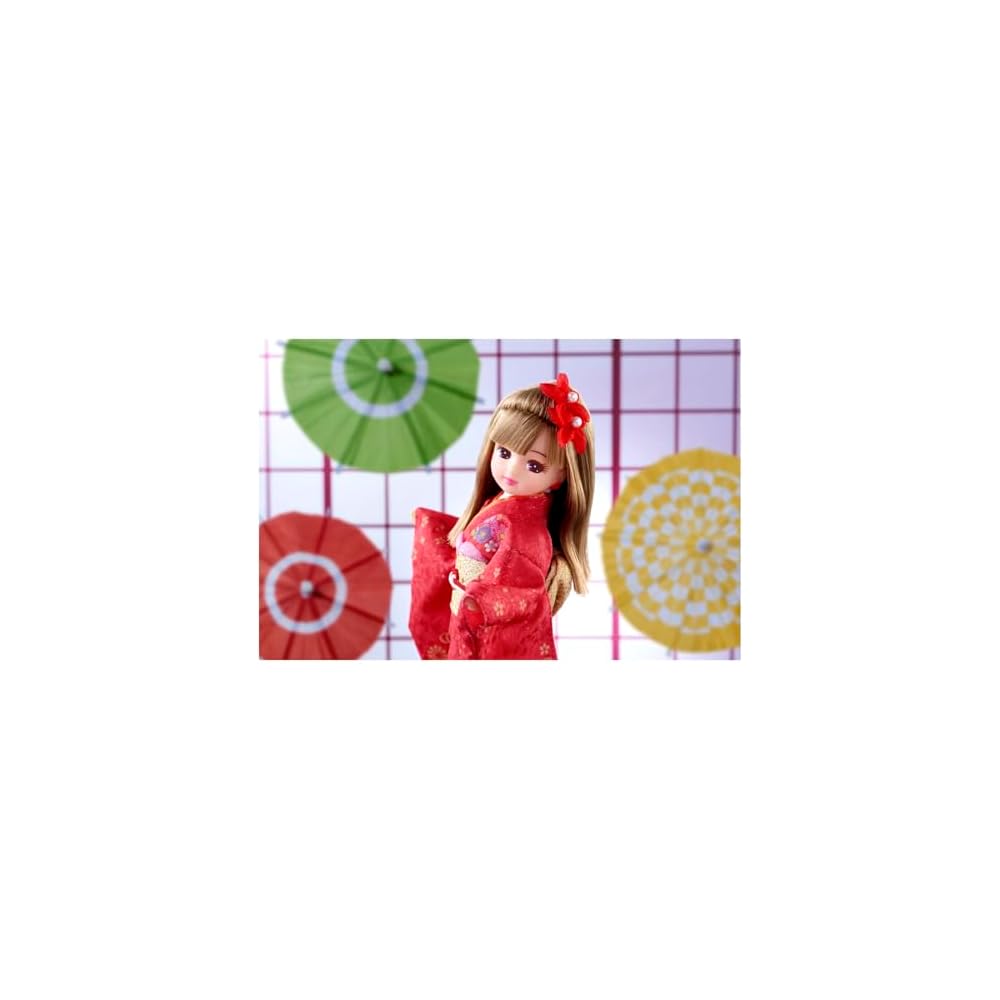 Takara Tomy Licca-chan Doll LD-30 Kimono Outfit Toy for Pretend Play Ages 3 and Up