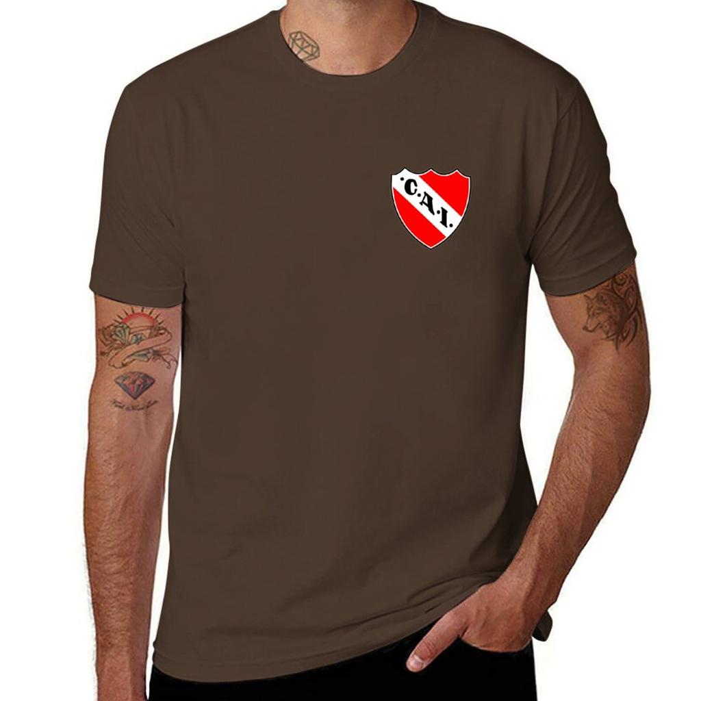 Club Atlético Independiente T-Shirt Korean Fashion Plus Sizes Quick-drying Sports Fans Black T Shirts for Men