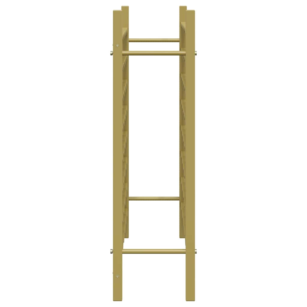 48 Bottle Wine Rack In Golden Metal