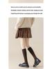 Women's Coffee Wool Compression Socks: Slimming, Non-Slip, Warm JK Long Socks for Spring, Autumn, and Winter