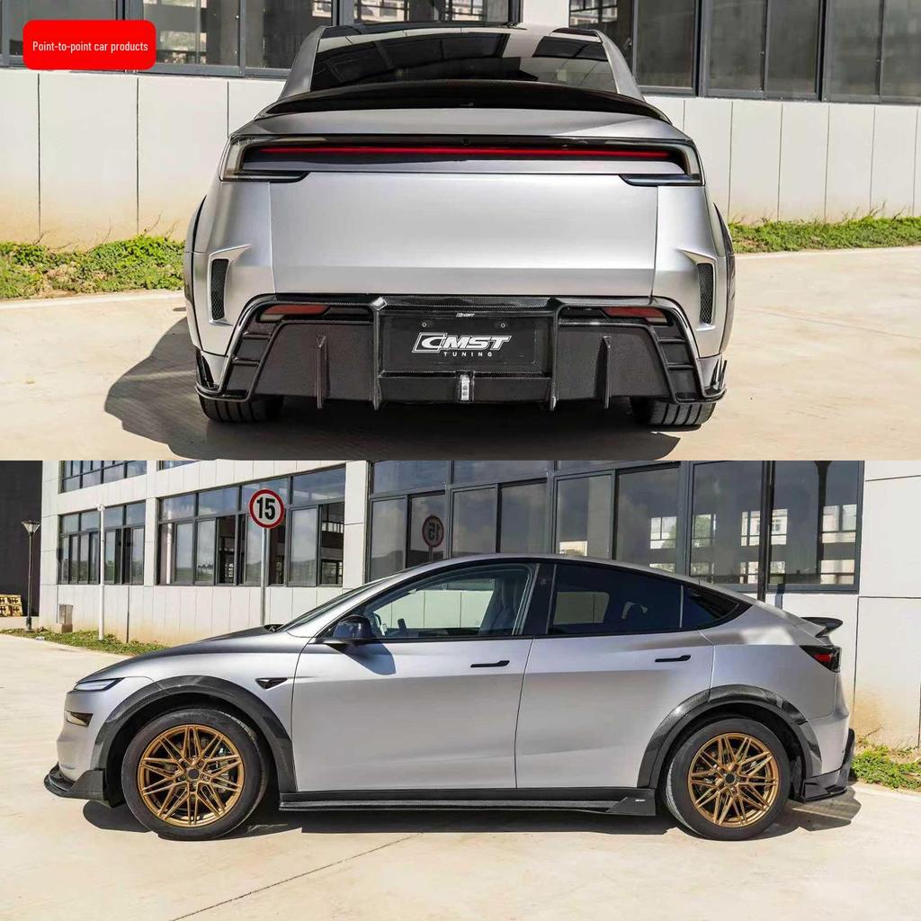 CMST Body Kit: Front & Rear Lip, Side Skirt, Fender, Tail Wing for Tesla Model Y Facelift
