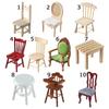 Model Playing House Dollhouse Furniture Miniature Chair Sofa Doll House Accessories Wood Mini Stool