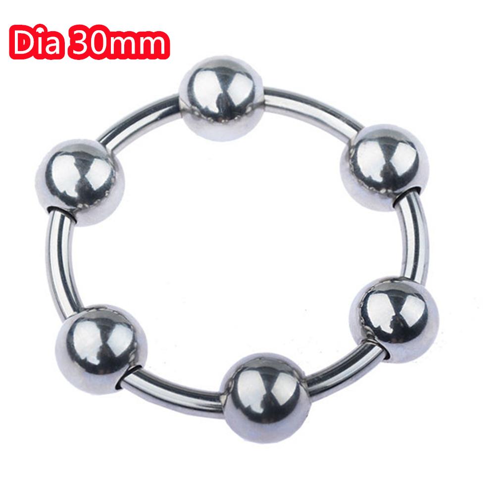 Metal Penis Ring Sex Toys For Men Male Delay Ejaculation Stainless Steel Cock Ring Glans Stimulator Sex Increase Orgasm 6 Sizes