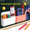 Large Capacity Magnetic Pen Holder for Whiteboards & Chalkboards, Wall-Mounted & Hangable.
