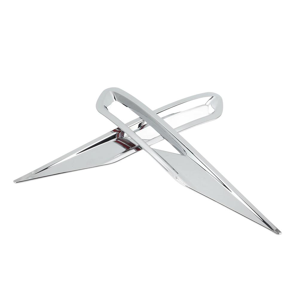 2pcs Front Fog Light Cover Trim Silver Fog Lamp Bezel Frame Replacement for XC60 2018‑2021