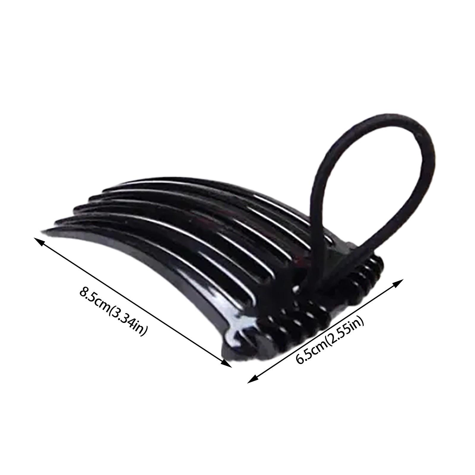 Хвост Bump it UP Расчески для объема Расческа для волос с эластичной резинкой кофейный — фото 4