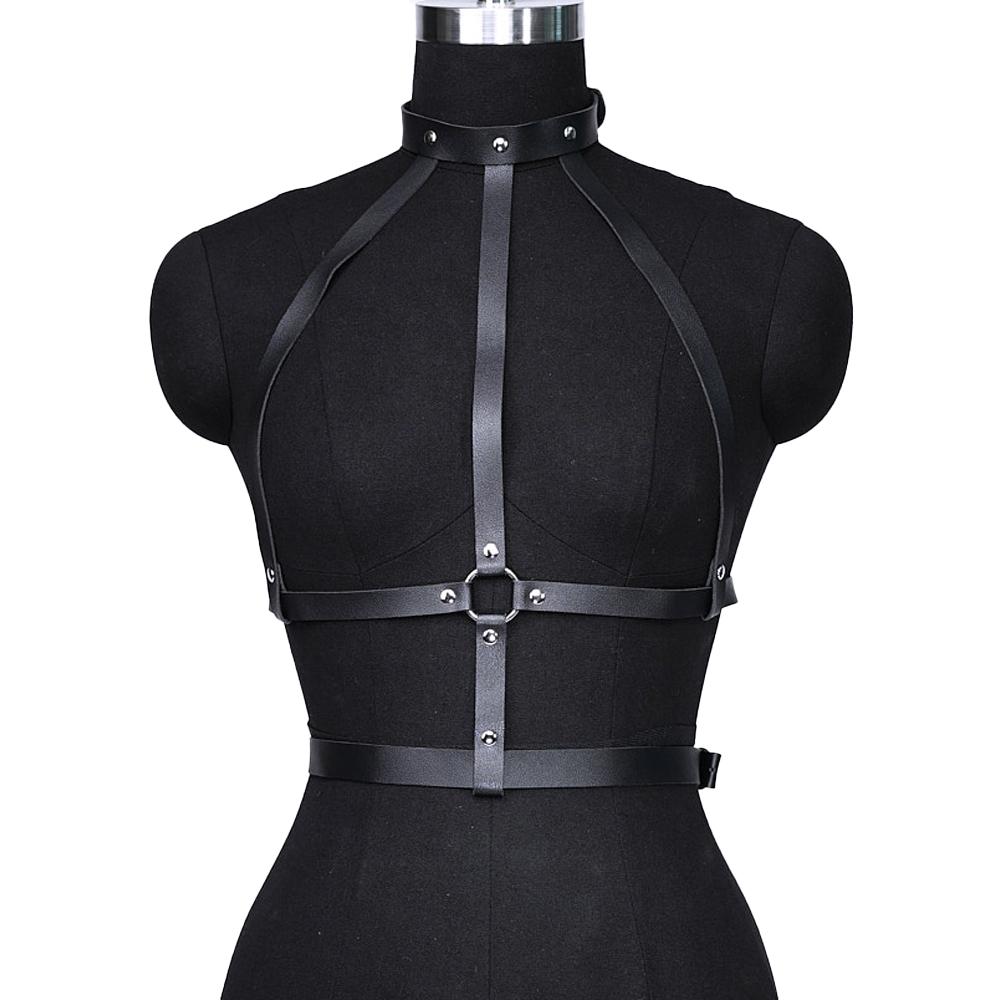 Fashion Harness belt Harness Corset Leather Lingerie Bondage Lingerie Body Harness Fetish Clothing Gothic Suspenders for Women