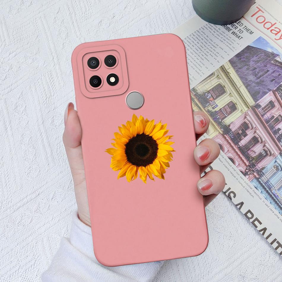 Custodie Per OPPO A15 A15S A16K A16E Design Carino Morbido Silicone Liquido Protezione Fotocamera Migliorata Cover Posteriore Per OPPO A 16K 16E Coque