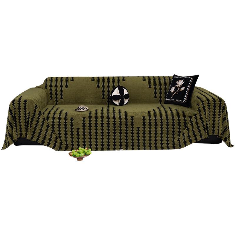 2025 High-End Plush Sofa Towel: Full-Wrap Thickened Cover for Spring & Autumn