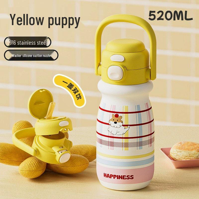 

Girls Insulated Mug: Stylish 316 Stainless Steel Double-Walled Cup, Large-Capacity, Cute for Students & Kids Water Bottle 316 food grade liner