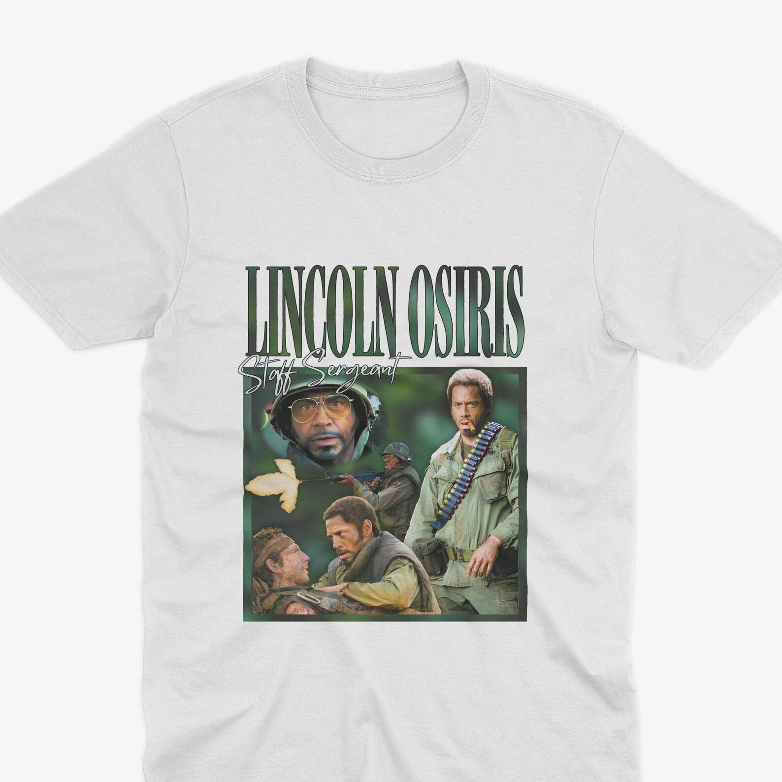 Lincoln Osiris Retro T-Shirt - Tropic Thunder Movie, Tropic Thunder Survive, Kirk Lazarus, Tugg Speedman, Comedy Movie Merch, Simple Jack, M