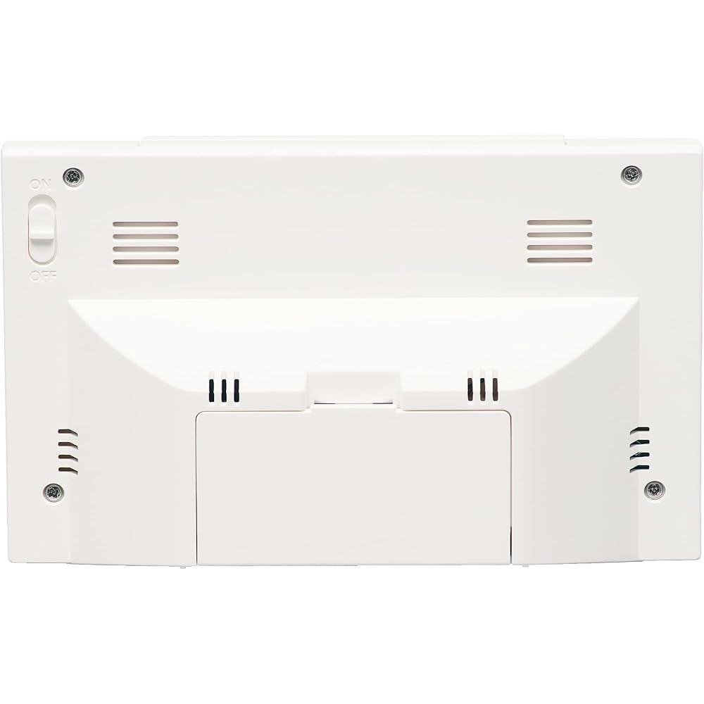 Seiko Clock (Seiko Clock) Table Clock White Body Size: 9.1 x 14.8 x 4.7 cm Alarm Clock Radio Wave...