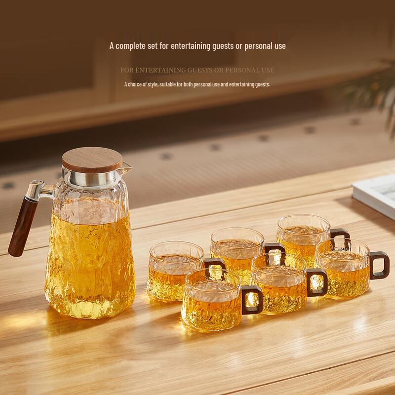TEAHUE Light Luxury High-Temp Glass Teacup Set