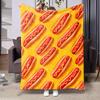Dog Print Flannel Blanket Suitable for Bed, Office, Home, Camping, Sofa, Comfortable and Warm, Halloween and Christmas