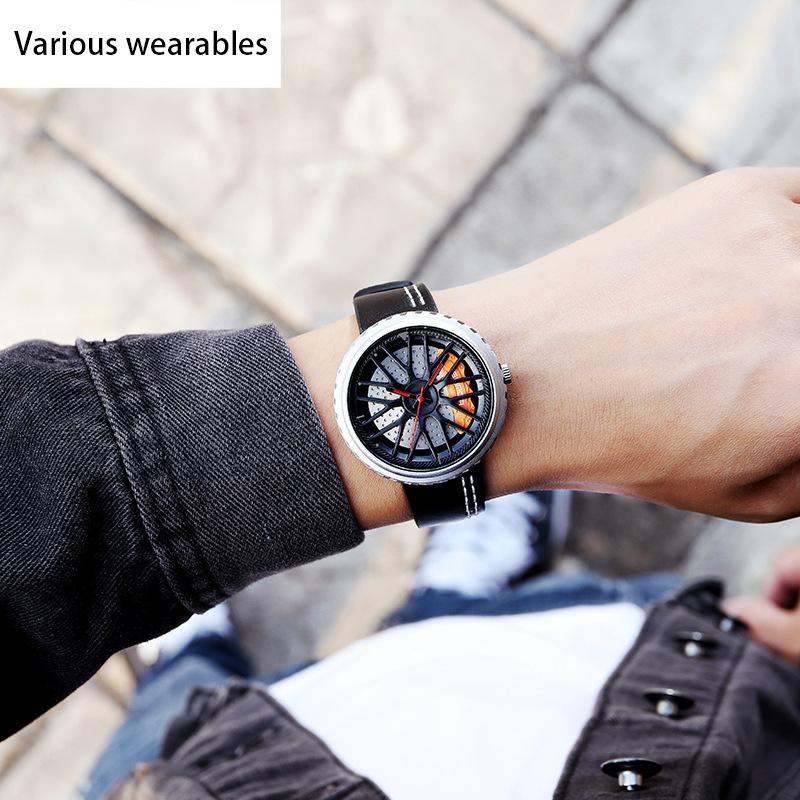 Ceas cu cuarț Ceas cu gol pentru bărbați, simplu, rezistent la apă, în aer liber