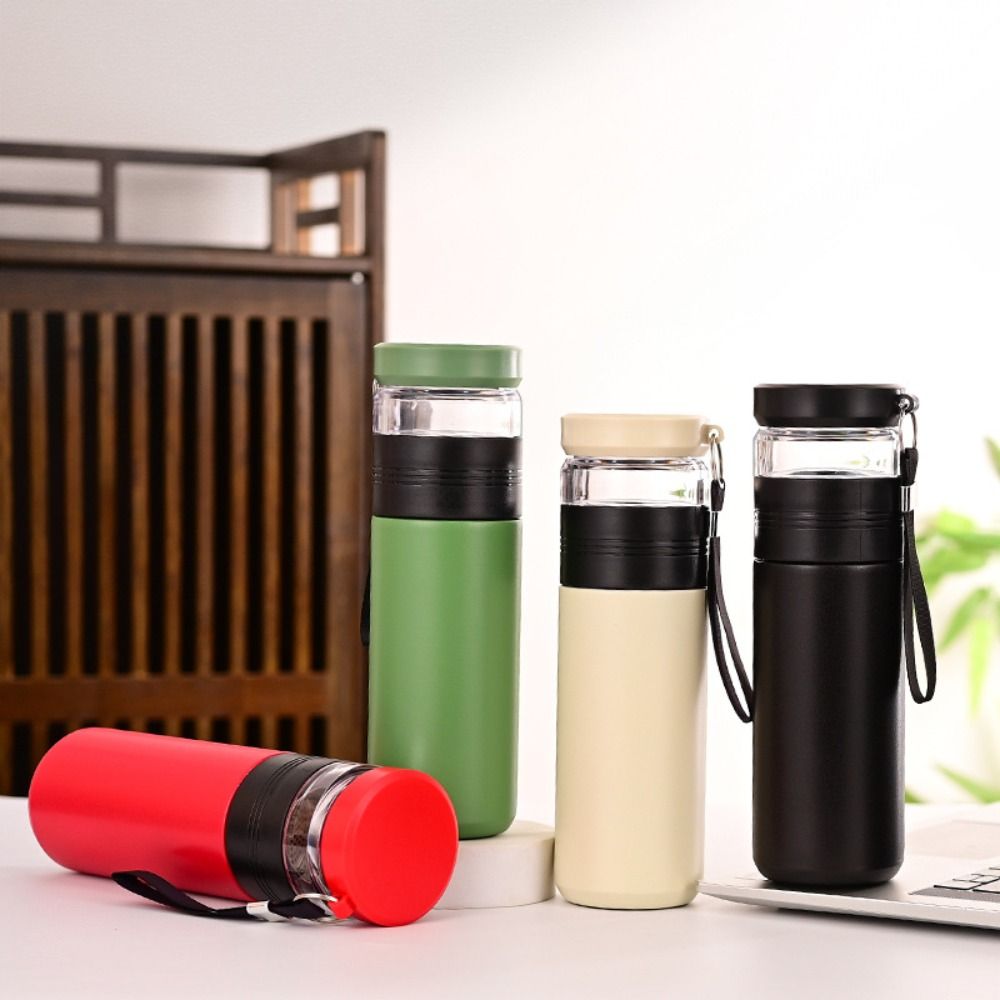 Stainless Steel Insulated Cup 500ML Capacity Tea Brewing Cup New Tea Infuser Bottle