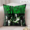 TType O Negative Cushion Cover Soft Plush Fabric DoubleSided Printed Cushion Covers for All Seasons Home Decor