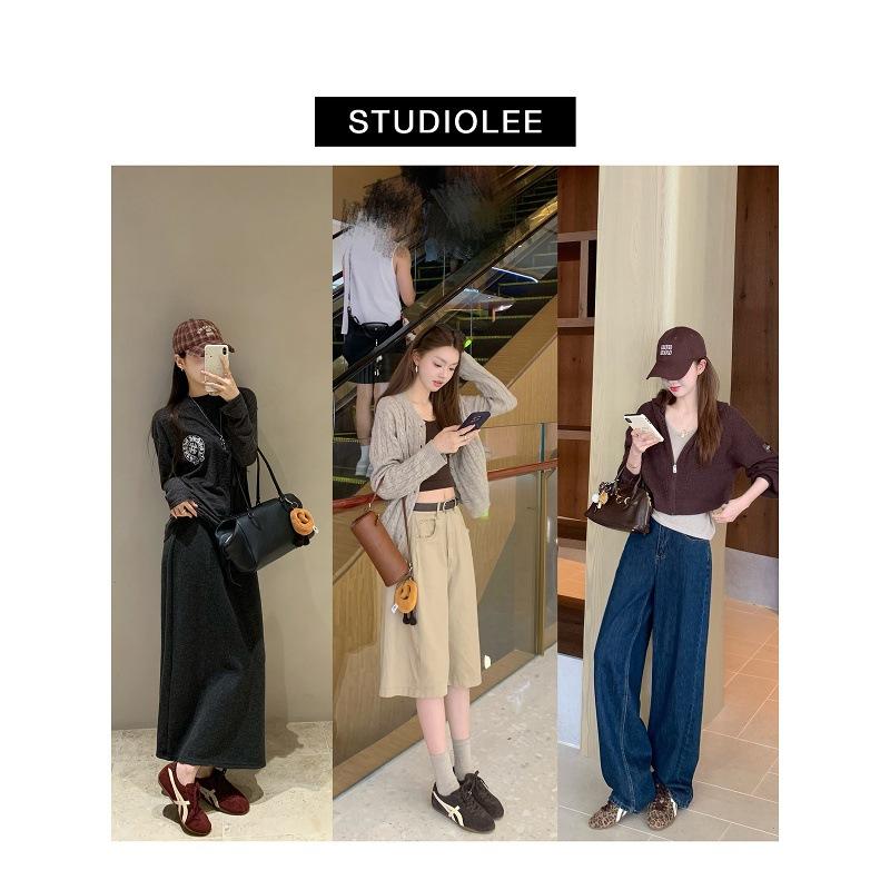 Cowhide Grape Ma Same Fashionable Contrasting Color Dexun Shoes Women's Lace-up Versatile Casual Sports Shoes College Style Forrest Gump Shoes