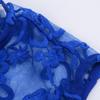2025 European & American Slim-fit Evening Gown – Light Blue Lace Patchwork Chiffon, Back Zipper, 10 Colors Available