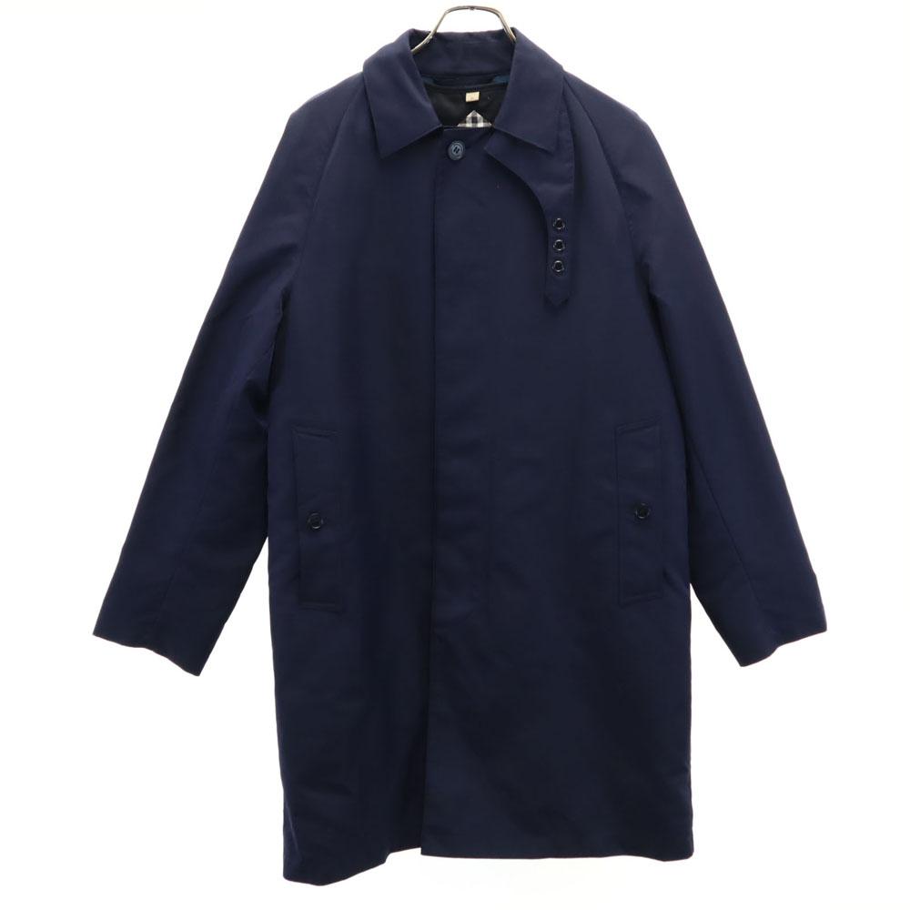 BURBERRY With liner Stainless collar coat 46 Navy Men's Used