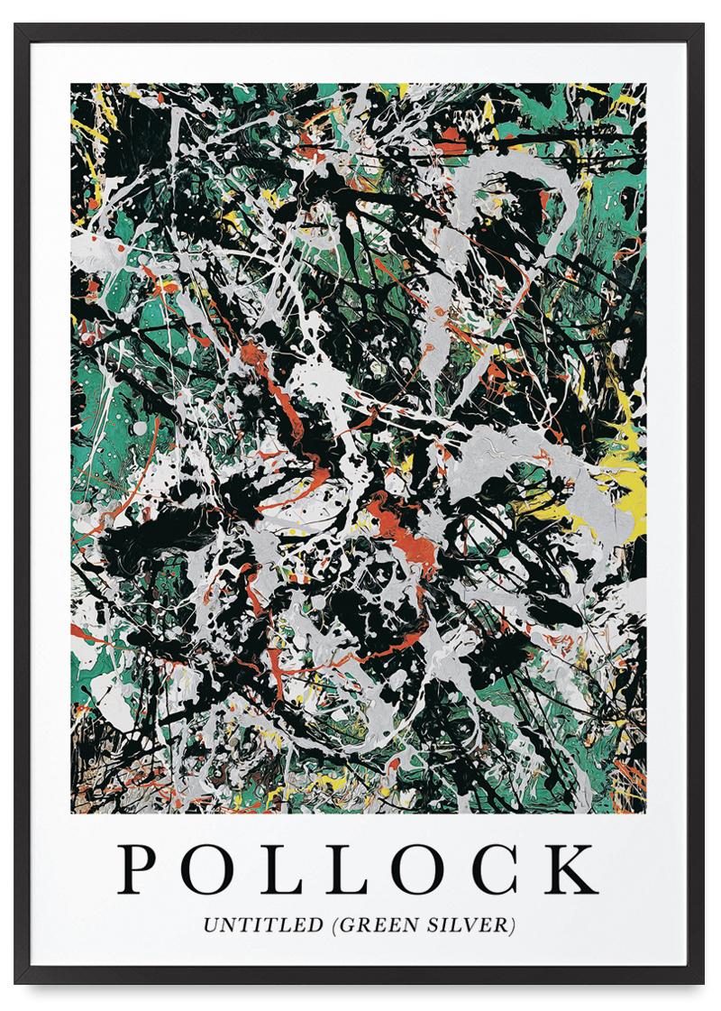 

Plakat Jackson Pollock abstrakcja green 21x30 cm