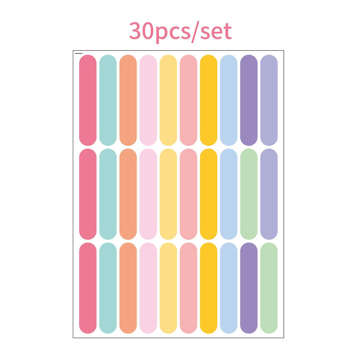 

10 Sheets Colorful Confetti Stripe Sticker Self-Adhesive Wall Decals for Charming Kids Room Kindergarten Nursery Decor