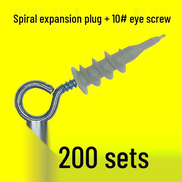 Nylon Spiral Wall Plug Screw Expansion Anchor for Plasterboard