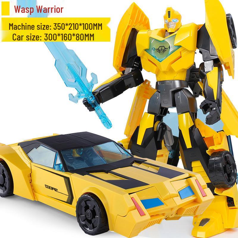 

Супер Большой Трансформирующийся Набор Игрушек: Оптимус Прайм, Бамблби и 3 Автомобиля-Робота - Фигурки для Мальчиков, Коллекция из Сплава