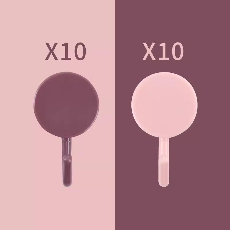 Starka självhäftande krokar utan spik: Kraftiga, icke-märkande ryggsäckshängare för bakom dörren för köks- och badrumsväggar