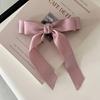 Long Ribbon Bowknot Hairpin Adult Teens Ponytail Elegances Spring Hair Clip