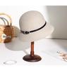 2025 Women's British Retro Wool Felt Hat: Autumn/Winter Fashion Belted Bucket Hat