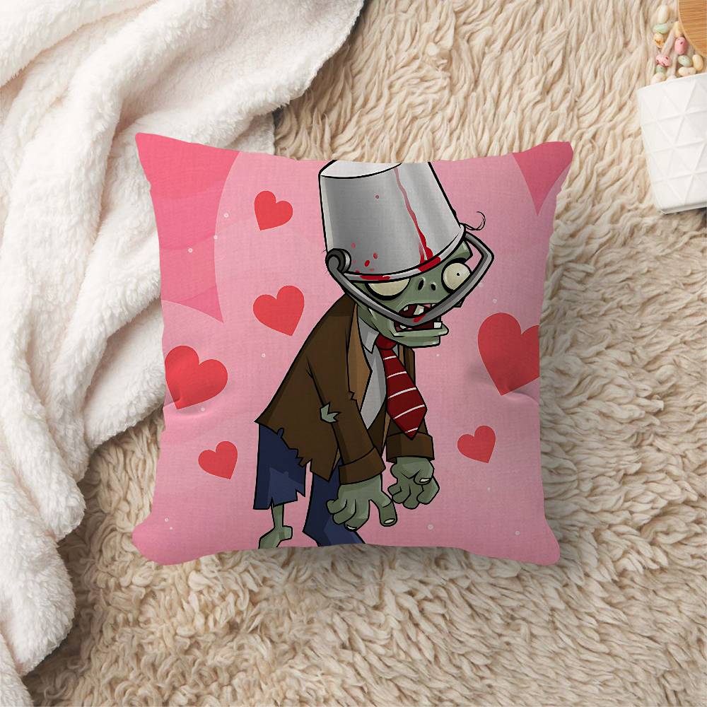 Classic Game P-Plants Vs Z-Zombies Personalized Pillow Cover Kids Bedroom Wild Party Decor Pillowcase Kid Birthday Shower Gift
