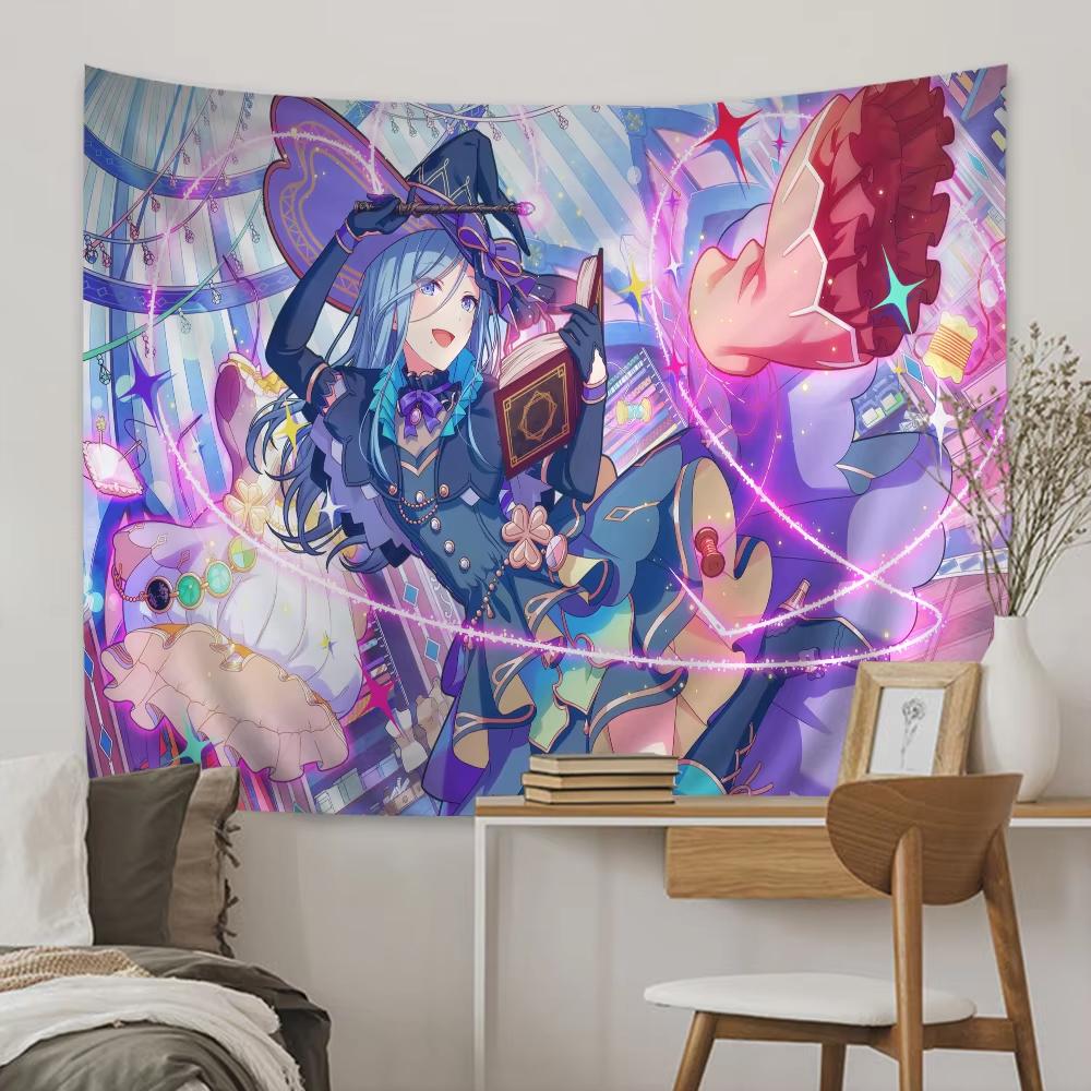 

ProjectSekai Tapestry Anime Tapestry Wall Hanging Cloth Home Decor Headboard Aesthetic Room Decor Backdrop Cloth Party Banner 74x94cm(29x37in)