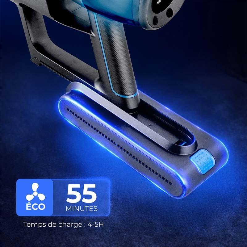 Vortex - F45p - Aspirateur Balai Sans Fil 450 W, 85 Aw, Autonomie 55 Min, Tube Pliable, Mode Intelligent