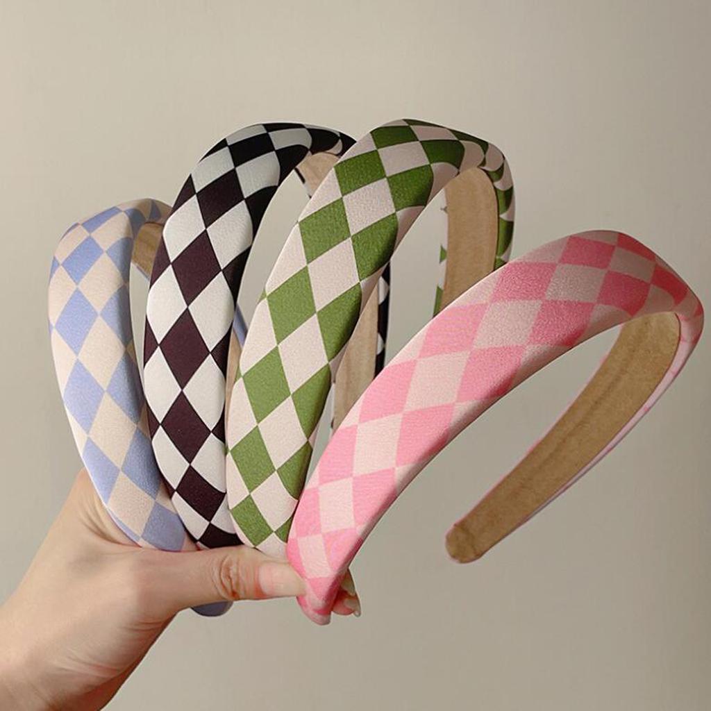 New Fashion Headband For Women Classic Plaid Hairband Spring Casual Turban For Girls Hair Accessories