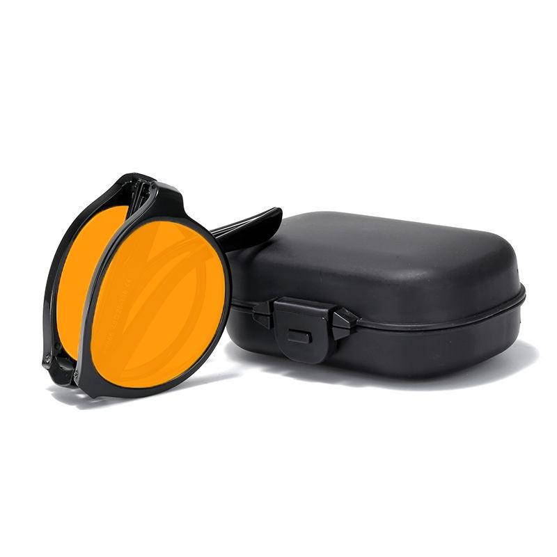 Portable Folding Night Vision Anti Blue Light Glasses for Men and Women Mobile Phones Computers Competitive Games Eye Protection