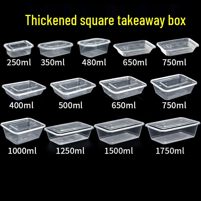 Biaowei Disposable Rectangular Food Containers