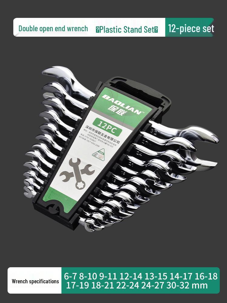 Ultra-Thin Double-Headed Dead Blow Open-End Wrench 8/10, No. 10, Small 14/17 Fork Board Fixing Tool