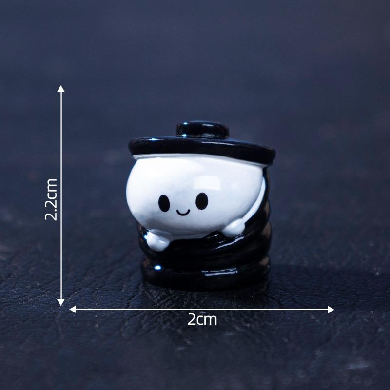 Micro-landscape Luminous Halloween Pumpkin Ghost Figurine Decorative Accessories Mini Ornaments