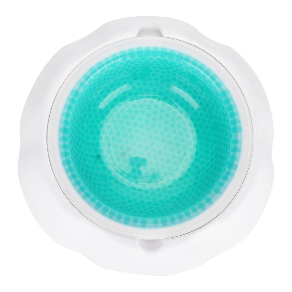 Double Wall Cooling Pet Bowl Round Shape Chilled Cat Dish Summer Pet Water Bowl  Summer Hydration