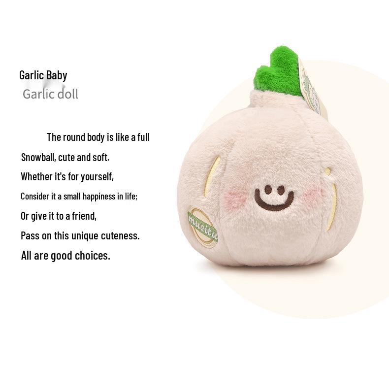 Funny Garlic Scallion Ginger Vegetable Plush Doll - Cute Wedding Toss Gift for Her